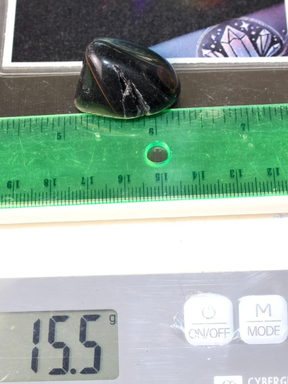 15.5g Old Stock Rainbow Obsidian Polished Davis Creek California Rare Stone Rock